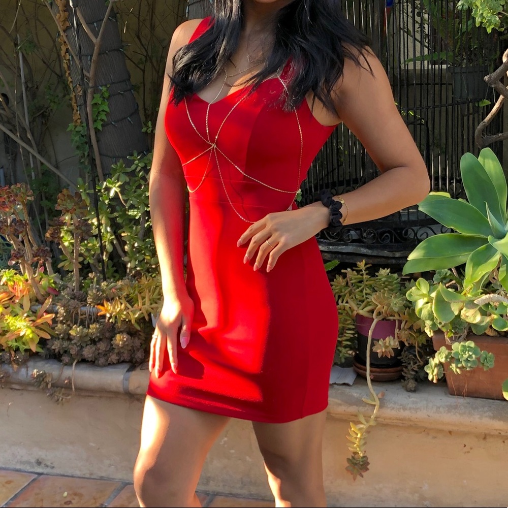 Red dress